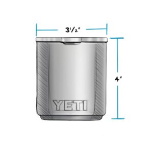 YETI Rambler 10 oz Stackable Lowball 2.0, Vacuum Insulated, Stainless Steel with MagSlider Lid, White