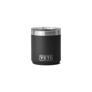 YETI Rambler 10 oz Stackable Lowball 2.0, Vacuum Insulated, Stainless Steel with MagSlider Lid, Black