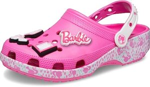 crocs unisex barbie classic clogs, electric pink, numeric_10 us men