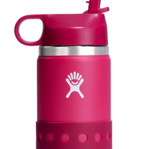 Hydro Flask 12 Oz Kids Wide Mouth Straw Cap And Boot Peony