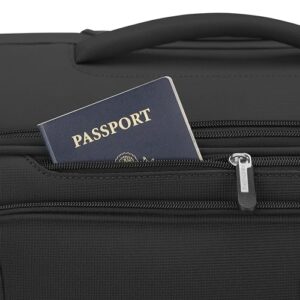 Samsonite Saire LTE Softside Expandable Luggage Wheels, Black, Carry On Spinner