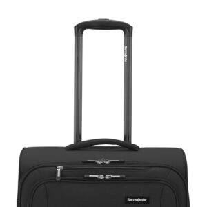 Samsonite Saire LTE Softside Expandable Luggage Wheels, Black, Carry On Spinner