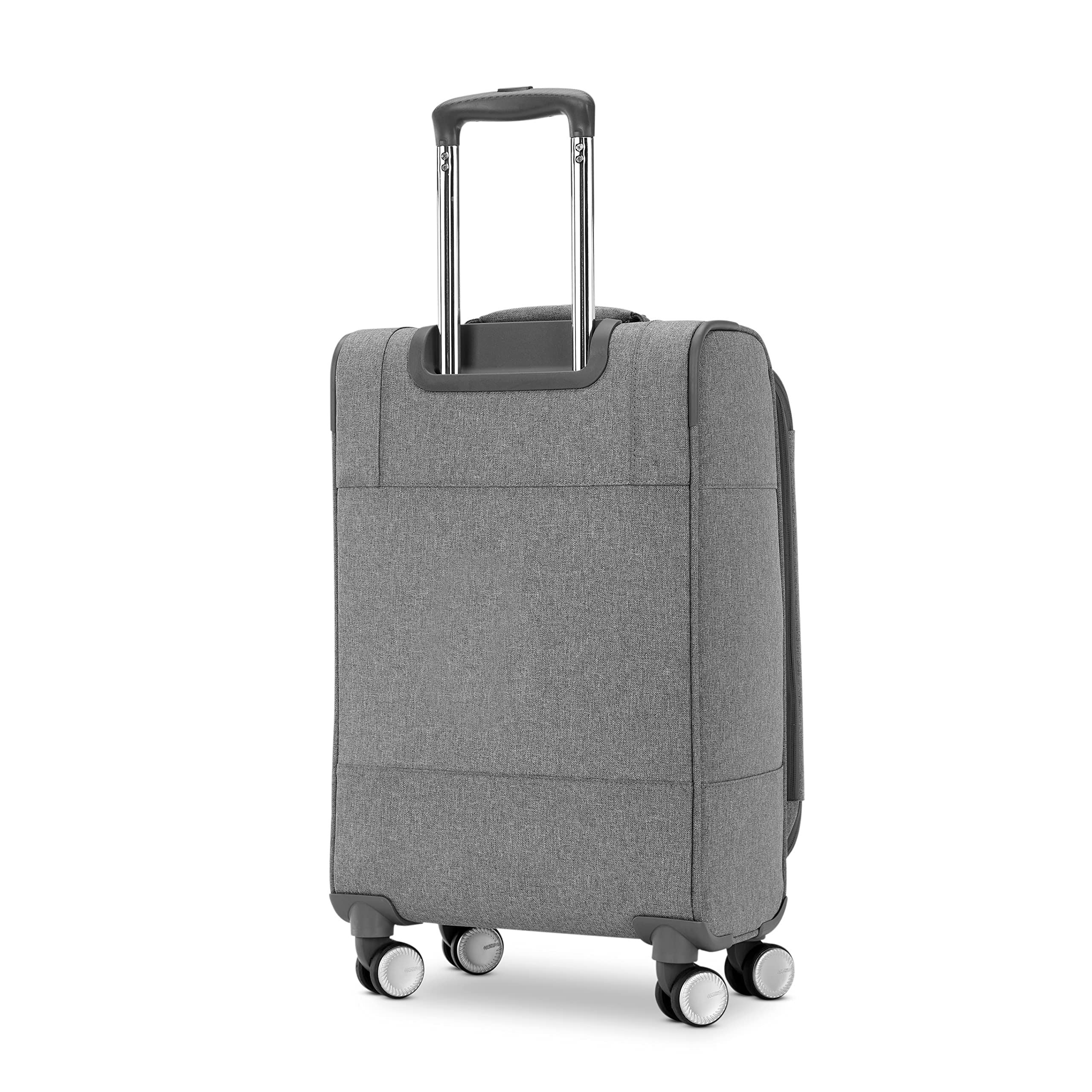 AMERICAN TOURISTER Whim Softside Expandable Luggage with Spinners, Dove Grey, Carry On