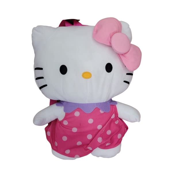 Fast Forward Hello Kitty Plush Backpack With Dress and Dot