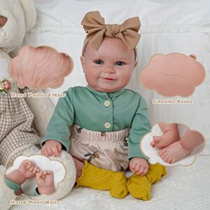 BABESIDE Reborn Baby Dolls, 20Inch Cute Soft Vinyl Realistic-Newborn Baby Dolls Poseable Real Life Lifelike Baby Dolls w/Doll Accessories for 3+ Year Old Girls