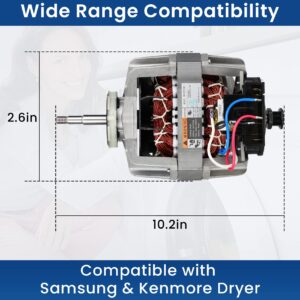 Lapert Dryer Motor Compatible with samsung DV42H5200EP/A3 DV42H5200EW/A3 DV42H5200GF/A3 DV42H5200GP/A3 DV42H5200GW/A3 DV42H5400GF/A3 DV42H5400EF/A3 DV42H5400EW/A3 DV42H5400GW/A3 DV42H5600EP/A3 Dryer