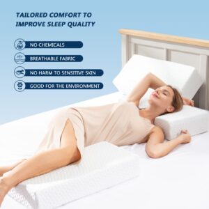 COLDHUNTER Cooling Cube Pillow for Side Sleepers Memory Foam Bed Firm Pillow Soft Pillow Support Head Neck Shoulder Pain Relief