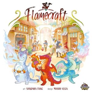 Flamecraft Board Game - Ignite The Ultimate Fantasy Adventure ! Strategy Game, Fun Family Game for Kids and Adults, Ages 10+, 1-5 Players, 60 Minute Playtime, Made by Lucky Duck Games