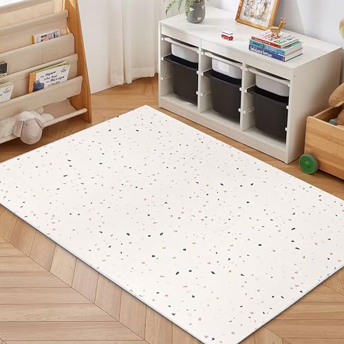 Simple Kid Co. Play Mat for Baby, Toddler and Infants, Six Interlocking Tiles made with Soft Non-Toxic EVA Foam, 4x6 feet (Multi Terrazzo)