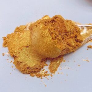 Shanlinly Gold Luster Dust Edible - 8 Grams Food Grade Edible Gold Paint Shimmer Cake Dust, Metallic Drinks Glitter Food Coloring Powder for Cake Decorating, Desserts, Chocolates, Kosher | Vegan