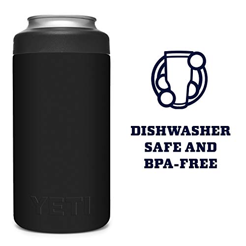 YETI Rambler 16 oz. Tall Can Insulator for Tallboys & Cans, Black (NO CAN INSERT)