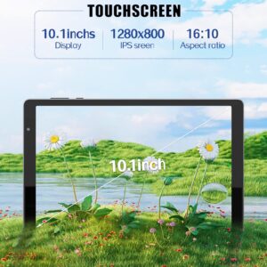 BAKEN Tablet 10 inch Android Tablets, Android 12 Tablet Quad Core Processor (2+2) 4GB RAM 32GB ROM, 1TB Expandable Tablet Computer, 6000mAh Battery, 1280 * 800 IPS Screen, Bluetooth, WiFi (Gray)