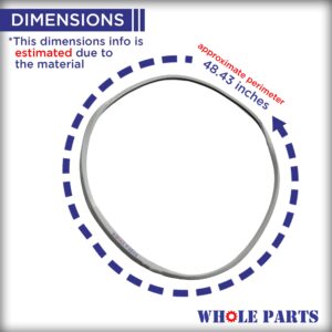 Whole Parts Internal Dryer Door Gasket Part# DC62-00339A - Replacement & Compatible with Some Samsung Dryers