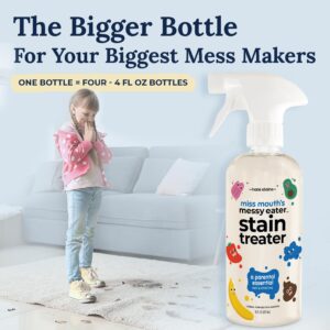 Miss Mouth's Messy Eater Stain Treater Spray - 16oz Stain Remover - Newborn & Baby Essentials - No Dry Cleaning Food, Grease, Coffee Off Laundry, Underwear, Fabric