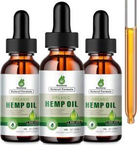 (3 pack) hemp oil organic premium - 2,800,000 maximum strength - 100% natural hemp drops tincture - hemp oils with vegan, non-gmo, grown and made in usa