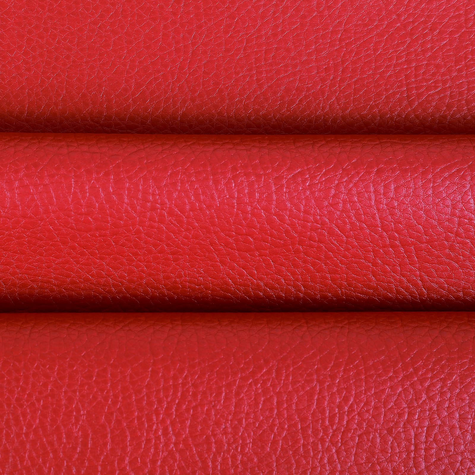 Osunnus Faux Leather Upholstery Fabric by The Yard Vinyl Fabric 55" Wide Outdoor PU Leather Sheets for Home Decor DIY Crafts Chair Furniture Car Marine Upholstery, 5 Yards Red