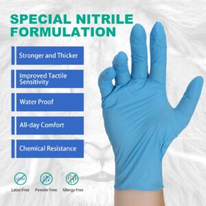 VASTMED 1000PCs Dental Grade Examination Leone Nitrile Gloves 4.0G Finger Tips Texture Latex-Free Professional Grade Gloves