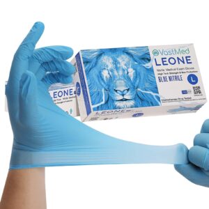 VASTMED 1000PCs Dental Grade Examination Leone Nitrile Gloves 4.0G Finger Tips Texture Latex-Free Professional Grade Gloves