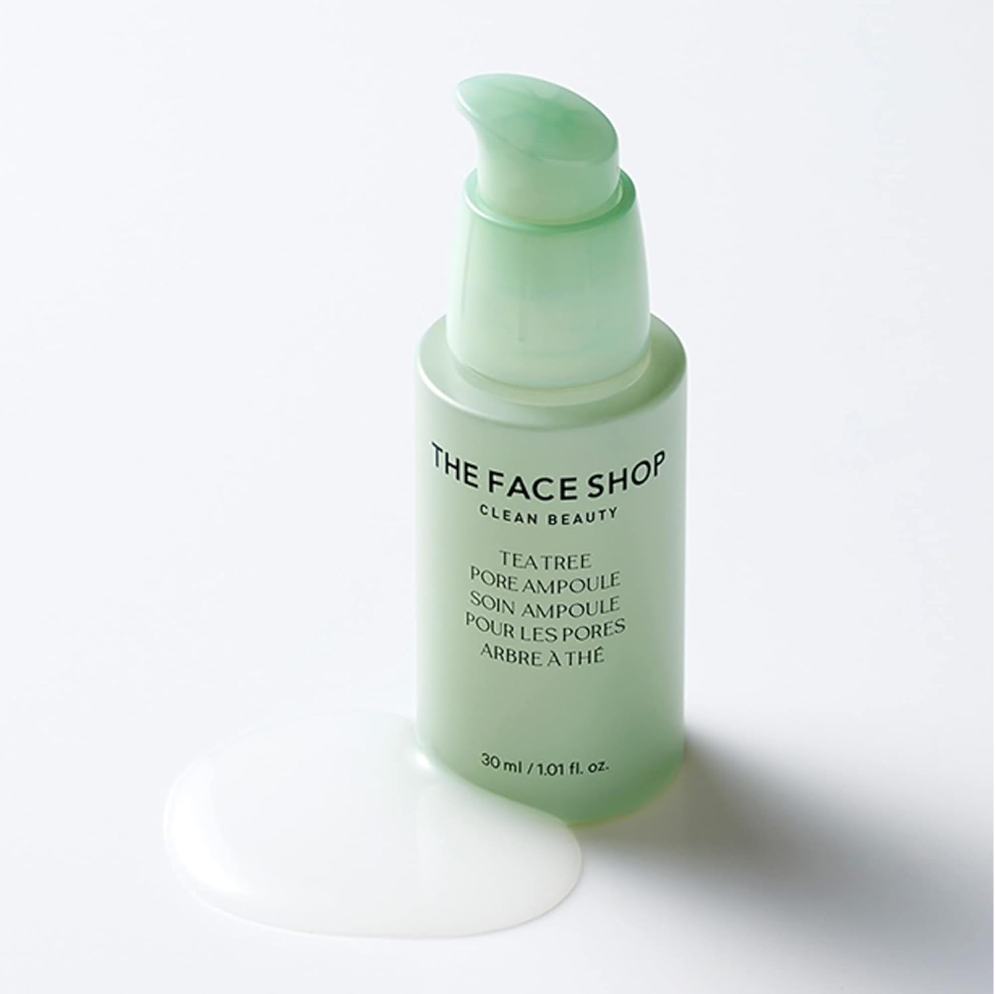 The Face Shop Tea Tree Pore Ampoule - Soothes & Moisturizes Skin, Exfoliating, Hydrating Face Serum, Minimizes Pores - AHA, BHA, PHA, Hyaluronic Acid, Panthenol - Korean Skin Care Moisturizer