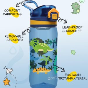 Opard 17oz Kids Water Bottle with Leak Proof Flip-Top Lid, Reusable BPA-Free Tritan for School and Travel