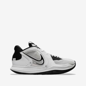 Nike Kyrie 5 Low Men's Basketball Shoes (White/White/Black, us_Footwear_Size_System, Adult, Men, Numeric, Medium, Numeric_9_Point_5)