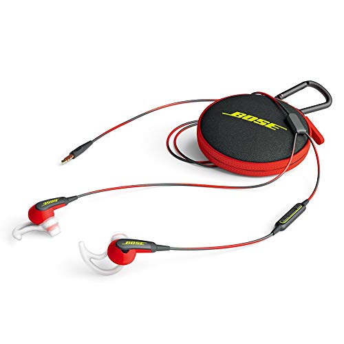 Bose SoundSport In-Ear Headphones w/Mic (Apple) (Red) (Renewed)