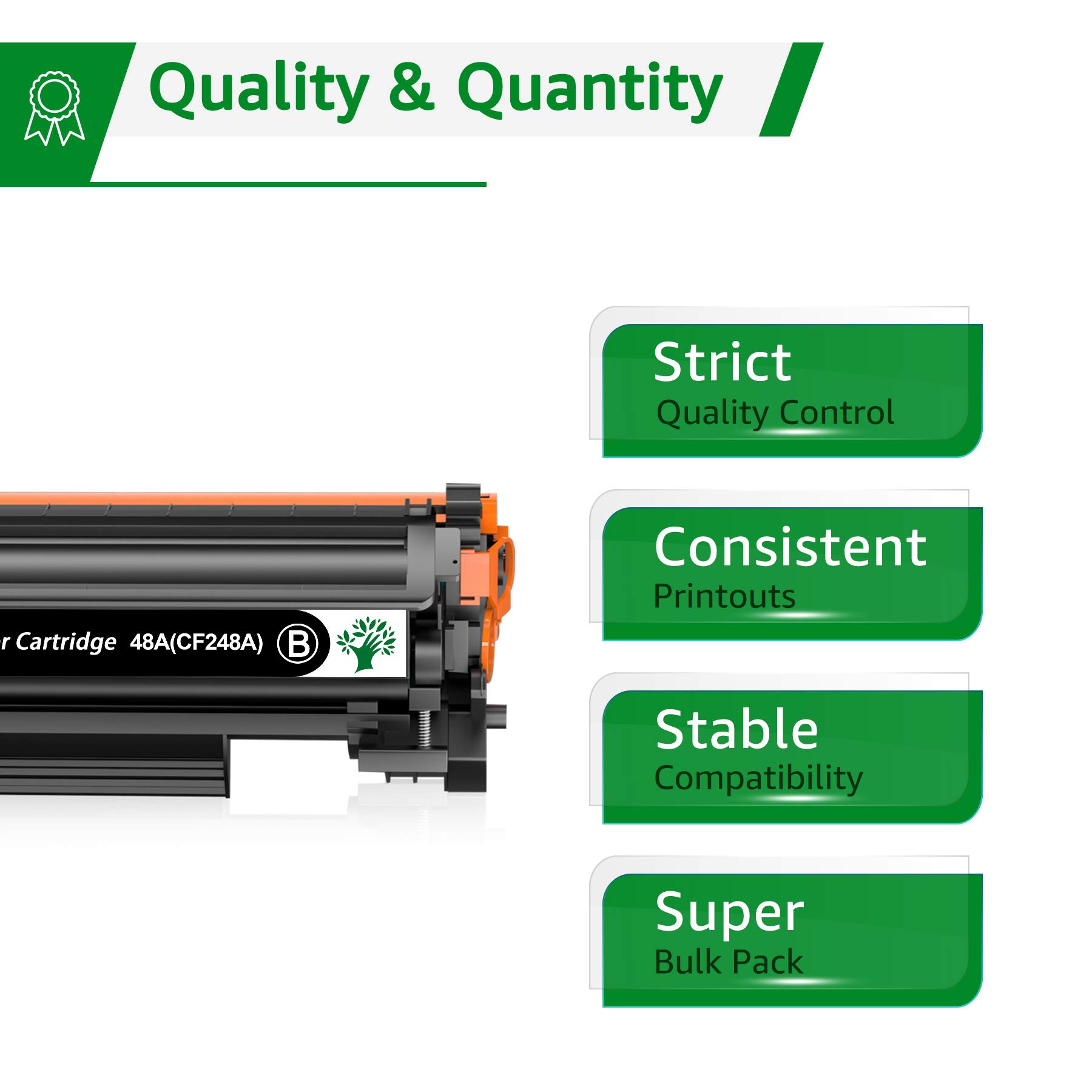 GREENSKY Compatible 48A Toner Cartridge Replacement for HP 48A CF248A for HP Laserjet Pro MFP M15w M29w M28w M15a M15 M14 M17 M28 M31 M31w M28a M29a M30w M16a M16w Printer Black Toner, 1 Pack