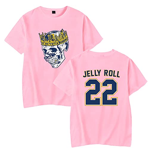 ZJHXQEVC Jelly Roll 2023 Backroad Baptism Tour T-Shirt Merch Women Men Hiphop Style Tee (style1,2XL)