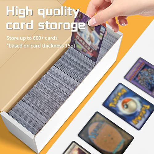 sysdmno Trading Card Storage Box,Sports Card Storage Boxes, 6-Pack Cardboard Card Box for TCG/Magic/Mtg Basketball Cards, Collectible Trading Cards