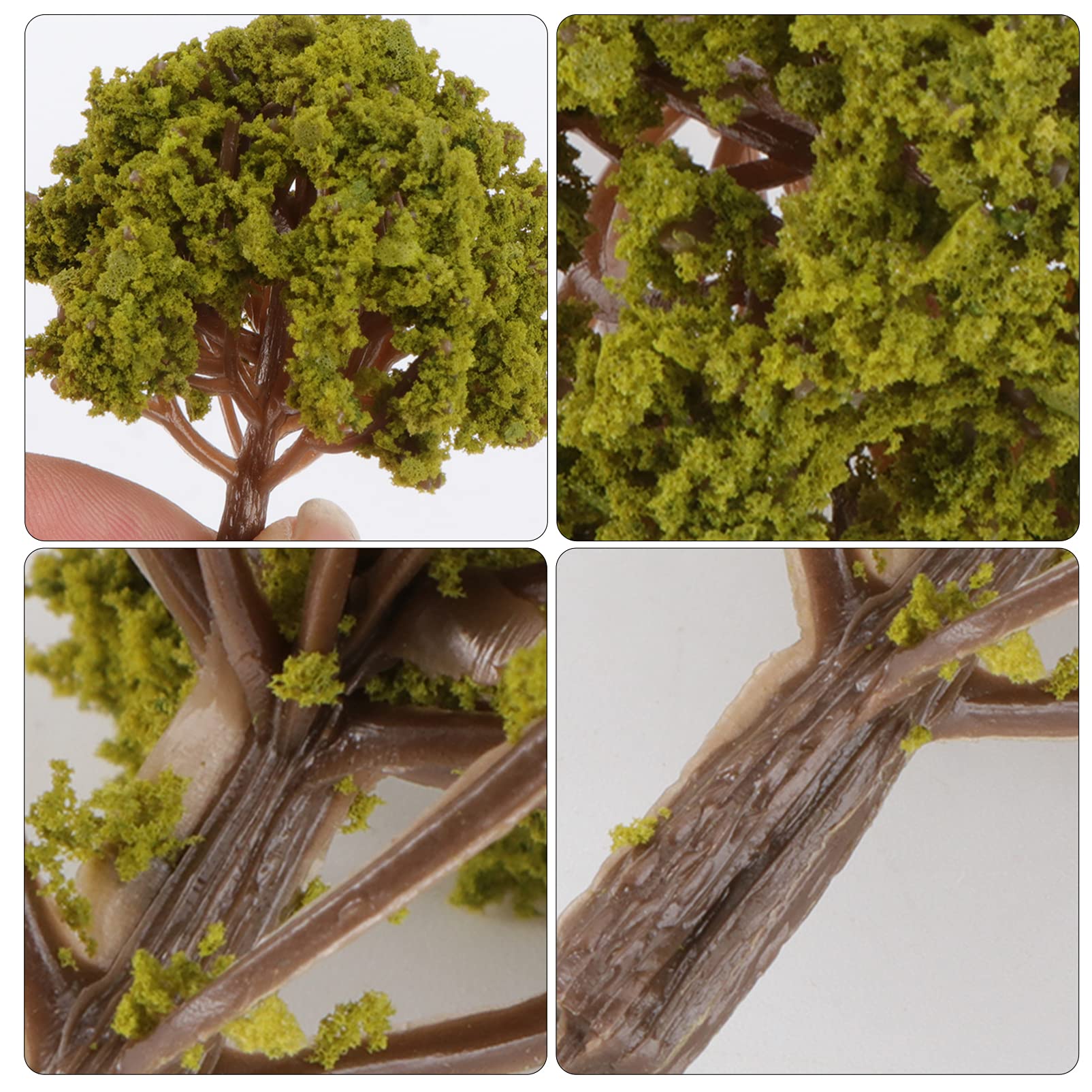 Angoily 20pcs Model Scenery Landscape Trees Model Trees Yellow Scenery Layout Landscape Trees Model Scenery Tree