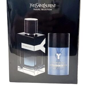 YVES SAINT LAURENT YSL Y 3.4 EDP Spray +2.5 Deodorant Stick for Men 2 Piece Set (Spray + Deodorant)