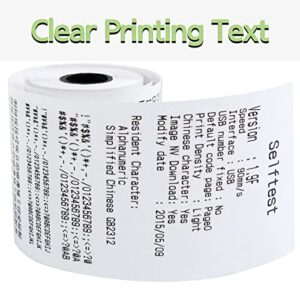 Muotich 3 1/8 x230 Thermal Paper Rolls POS Cash Register Thermal Receipt Printer Paper, Pack of 20