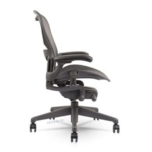 Herman Miller Aeron Chair Remastered -Tension Control/Tilt Limiter/Height Adjustable Arms/Lumbar Support Size B (Medium)-Open Box Repackeged.