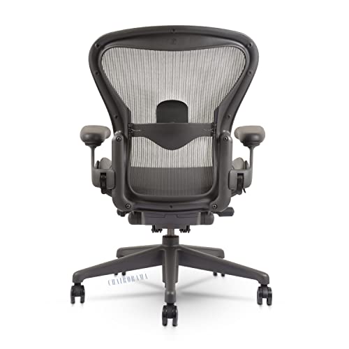 Herman Miller Aeron Chair Remastered -Tension Control/Tilt Limiter/Height Adjustable Arms/Lumbar Support Size B (Medium)-Open Box Repackeged.