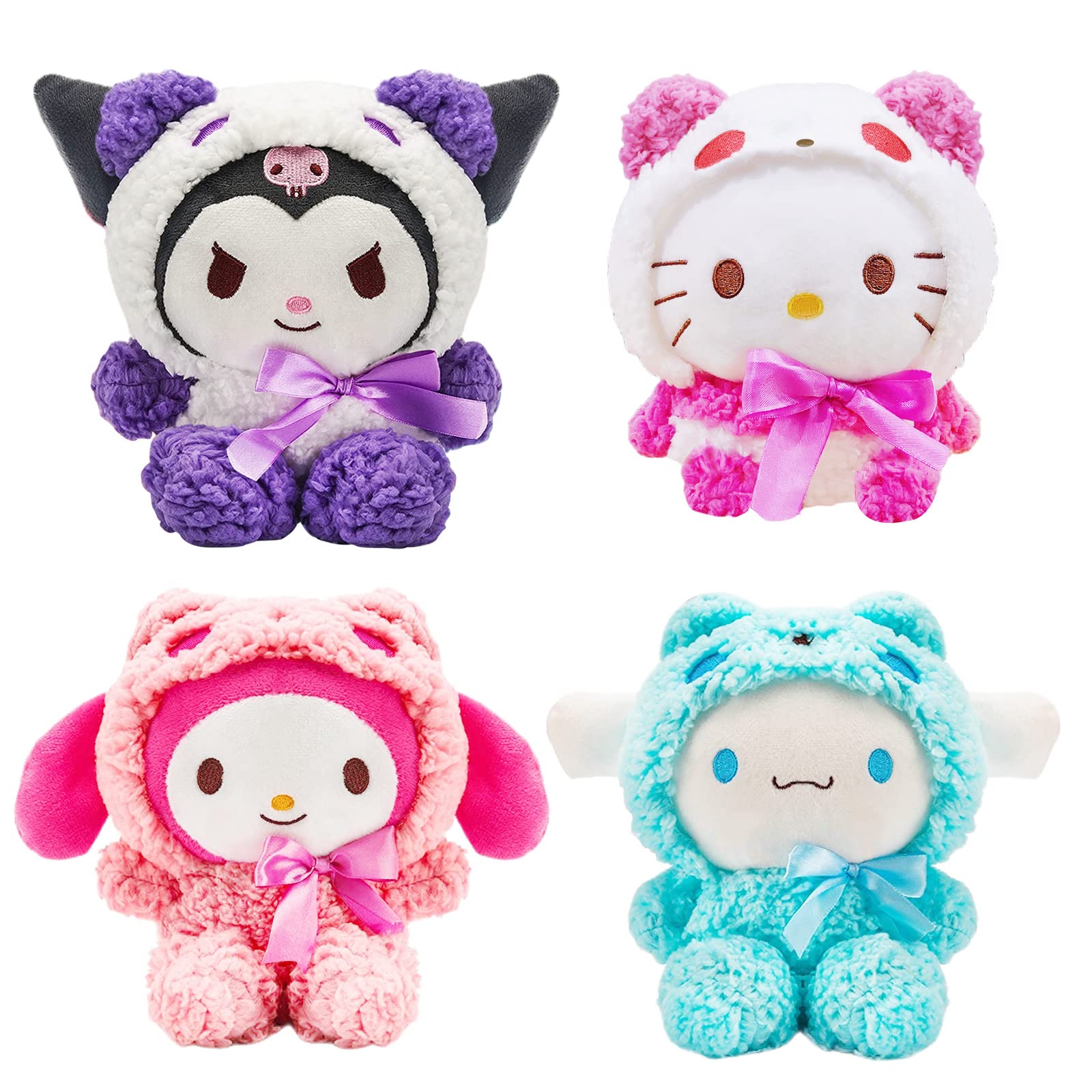 Kawaii Plush Toys,10-inch Cute Kitty Plush,Kitty Cat Plush Dolls, Kitty Stuffed Animals Plush Figure Toy, Gifts for Girls Kids Fans