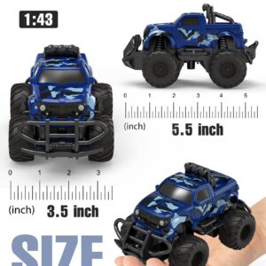 EHO Remote Control Car for Boys 3-5|4-7, Boys Toys Age 4-5 Racing Car with 2.4Ghz Monster Truck for Boys, 1/43 Mini Car Toy for 3 4 5 6 Years Old Boys Girls,Birthday Gifts Kids Toys