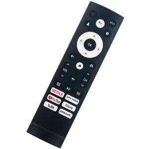 ERF3M90H Replace Voice Remote Applicable for Hisense Android TV 55U75H 75U75H 55U8H 65U7H 65U8H 55U7H 65U75H 75U7H 85U7H 75U8H 43A6H 50A6H 55A6H 65A6H 75A6H 43A68H 43A65K 50A65K 55A65K 65A65K 75A65K