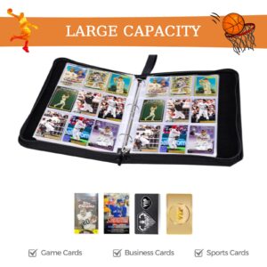 Basketball Cards Binder 900 Pockets, Trading Cards Holder Card Collectors Album,Trading Card Binder 9 Pocket with 50 Removable Sleeves for Basketball Card and Sports Card