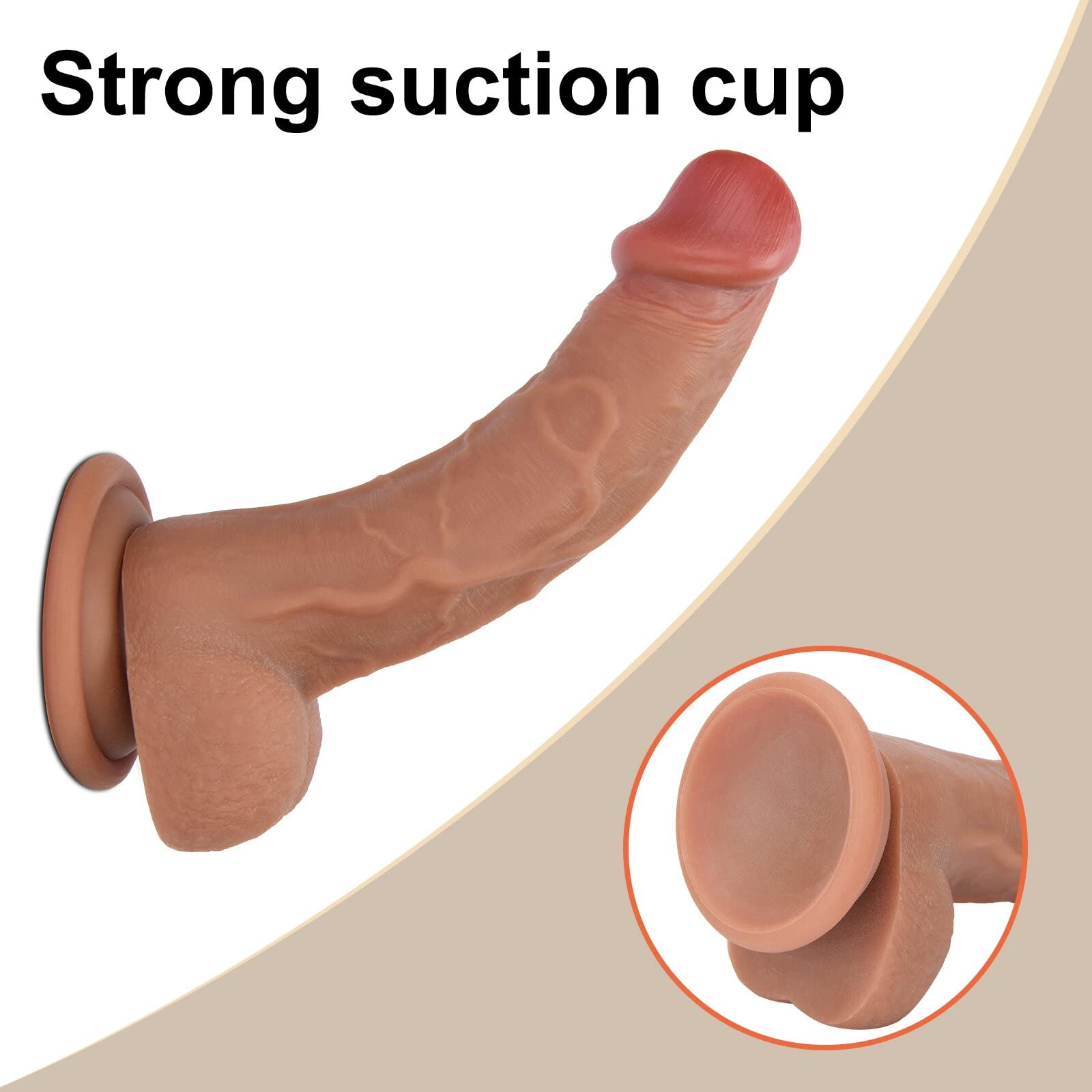 Sex Toy for Women 7.3 Inch Realistic Clear Dildo,Body-Safe Material Strong Suction Cup Ultra Soft Lifelike Anal Dildo for Womens/Gay,Adult Life Like Sex Anal Cute Toys & Games