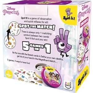 Zygomatic Spot It! Disney Princess Card Game | Fast-Paced Symbol Matching Observation Game | Visual Game | Fun Family Game for Kids and Adults | Age 4+ | 2-8 Players | Avg. Playtime 15 Mins | Made