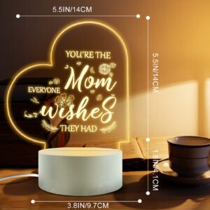 FEBDEY I Love My Mother-Best Mom Birthday Gifts from Daughter Son，Mom Birthday Gifts Night Light，Room Decoration Mom's Gifts