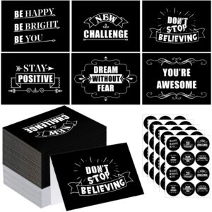 panelee 60 sets motivational encouragement cards with envelopes inspirational greeting cards with stickers mini note cards for student teachers back to school supplies