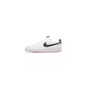 nike court vision low next nature shoes code dh2987-107, white black, 10 us