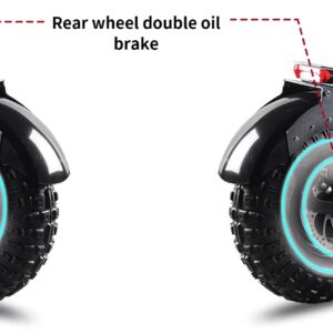 Electric Scooter, Adult high Power Dual Motor Professional Folding Off Road 14inch Fat tire Large Two Wheeled Vehicle,OBARTER X7,8000W 60AH60V,Ideal Condition Speed 56MPH,Range 125 Miles (with seat)