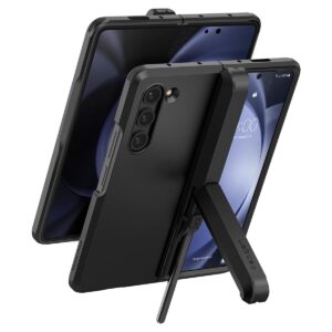 spigen tough armor pro p [hinge protection] designed for galaxy z fold 5 case (2023) - black