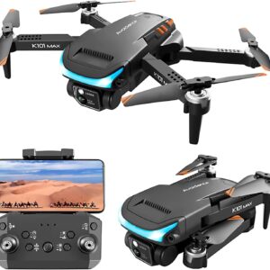 Mini Drone for Adults Beginners with 1080P HD FPV Camera, RC Quadcopter Camera Drone with Altitude Hold, One Key Landing, Obstacle Avoidance, Speed Adjustment, Headless Mode, 3D Flips, 2 Batteries