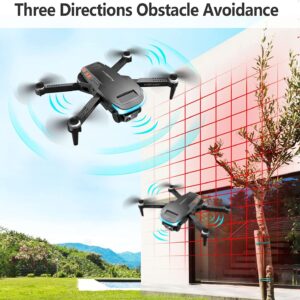 Mini Drone for Adults Beginners with 1080P HD FPV Camera, RC Quadcopter Camera Drone with Altitude Hold, One Key Landing, Obstacle Avoidance, Speed Adjustment, Headless Mode, 3D Flips, 2 Batteries