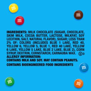 M&M'S Minis Milk Chocolate Candy, Family Size, 16.9 oz Resealable Bulk Candy Bag