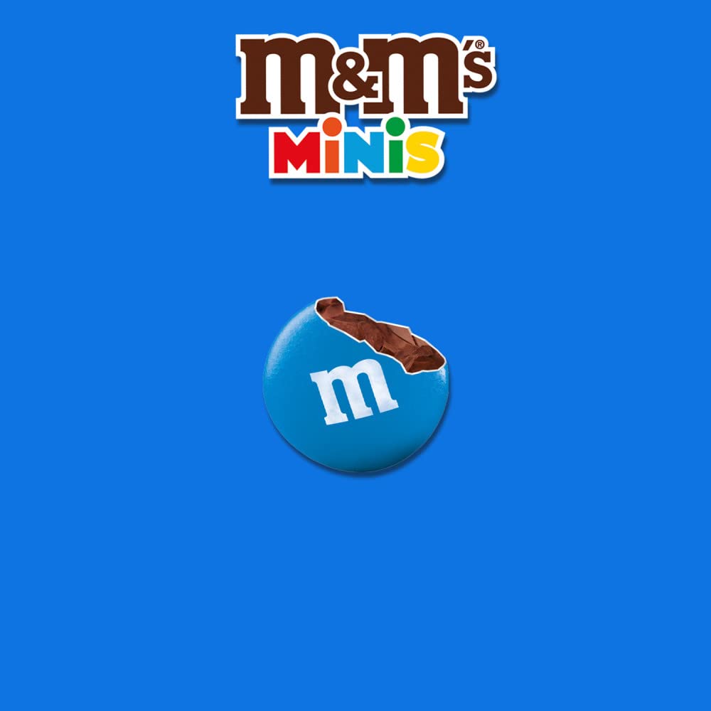 M&M'S Minis Milk Chocolate Candy, Family Size, 16.9 oz Resealable Bulk Candy Bag