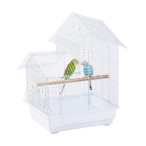 capuca small bird travel cage - the lightweight small birds starter kit with birdcages and accessories great for parakeets lovebirds parrotlets finches canaries